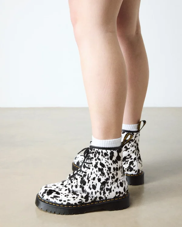 Dr. Martens naisten maiharit 1460 Bex 8 Eye Boot Cream+Black, mustavalkoinen - Image 8