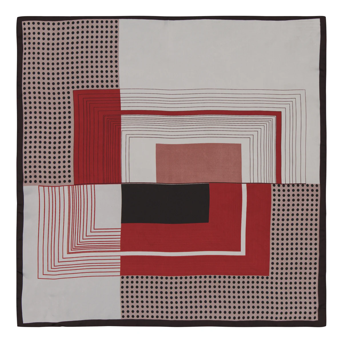 Klement 70 x 70 Linnea Huivi, Kuosi punainen - Image 2