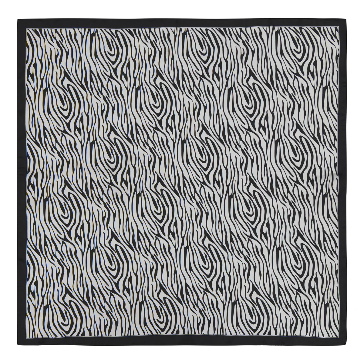 Klement 70 x 70 Linnea Huivi, mustavalkoinen - Image 2