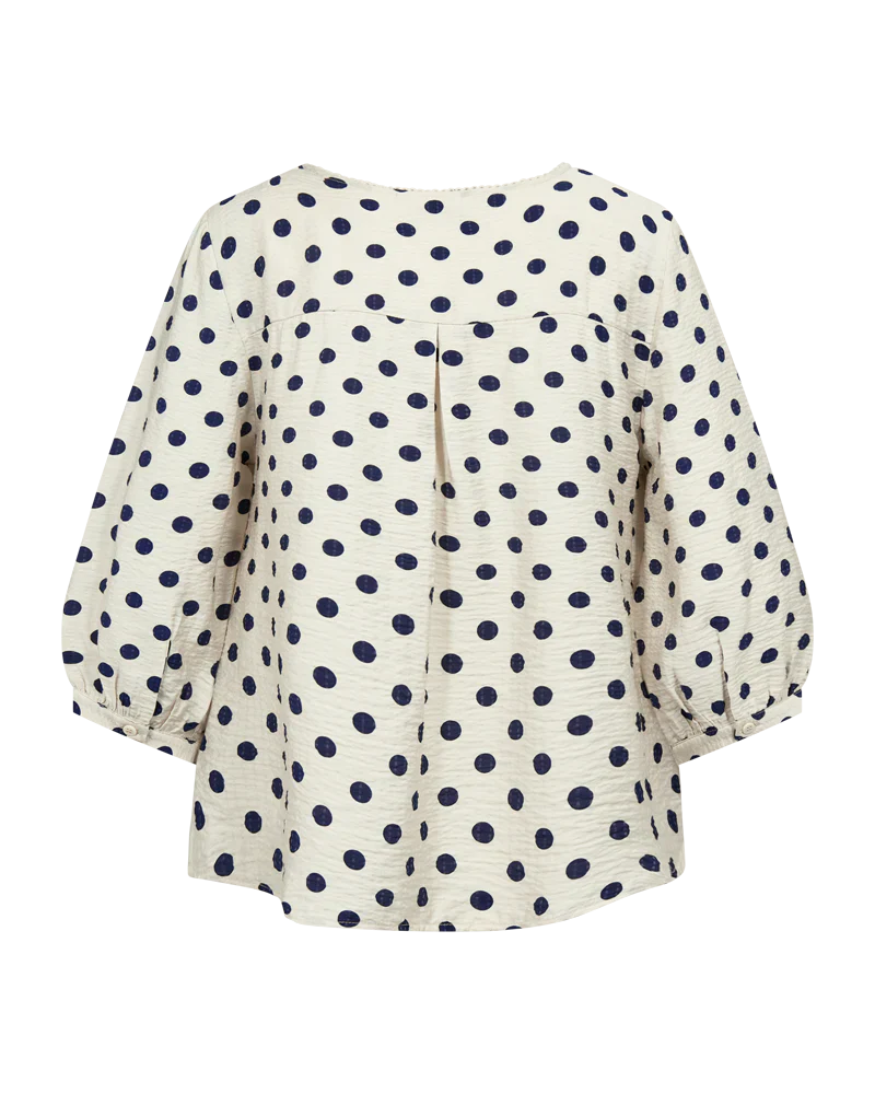 Freequent naisten pusero Alma Blouse, kuosillinen beige - Image 5
