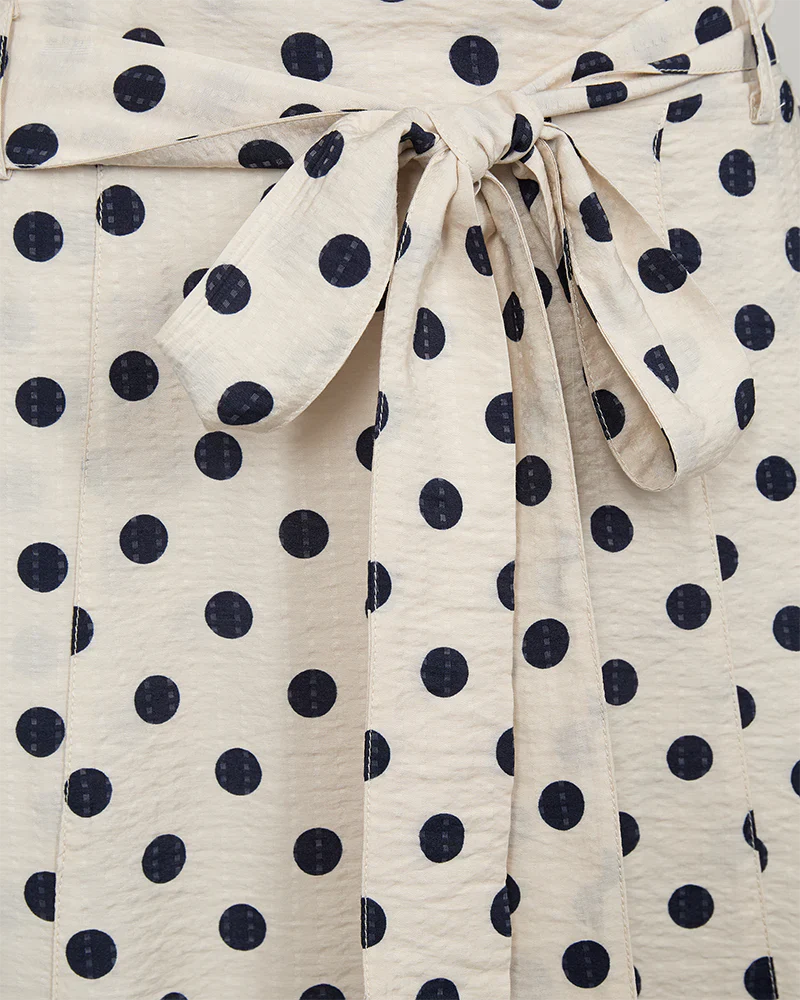 Freequent hame Alma Skirt, kuosillinen beige - Image 6