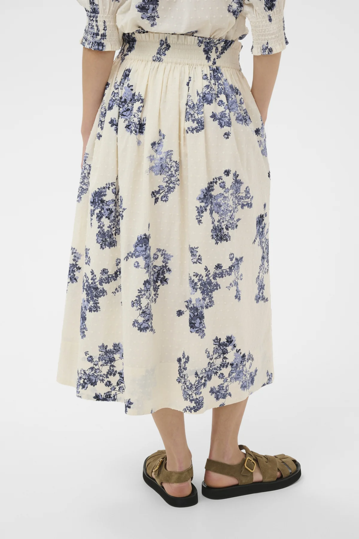 Part Two hame AMAIAPW SK, Blue Shadow Flower Print - Image 2