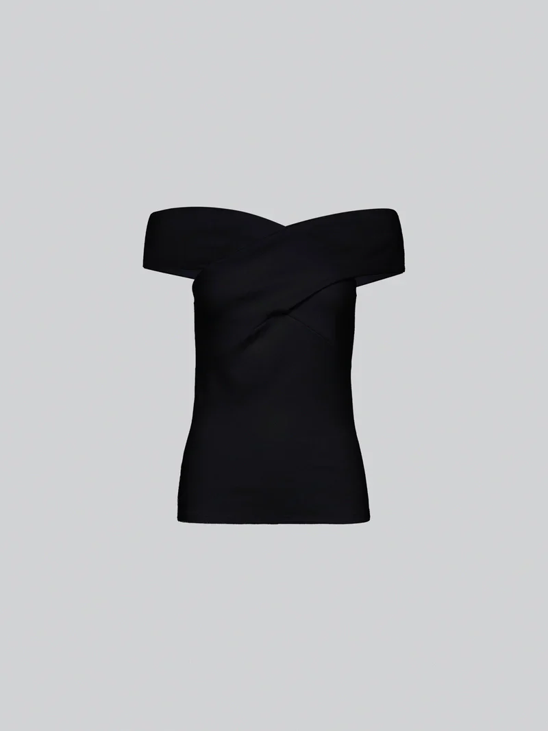 Andiata Naisten Toppi, ABELENA COTTON TOP Musta - Image 3