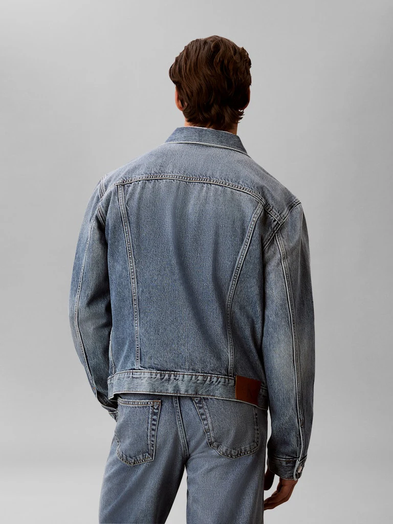 Calvin Klein Jeans miesten farkkutakki Andrew Classic Trucker Jeans Jacket, sininen indigo - Image 3