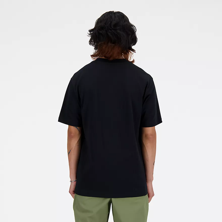New Balance miesten t-paita Athletics Cotton t-shirt, musta - Image 3