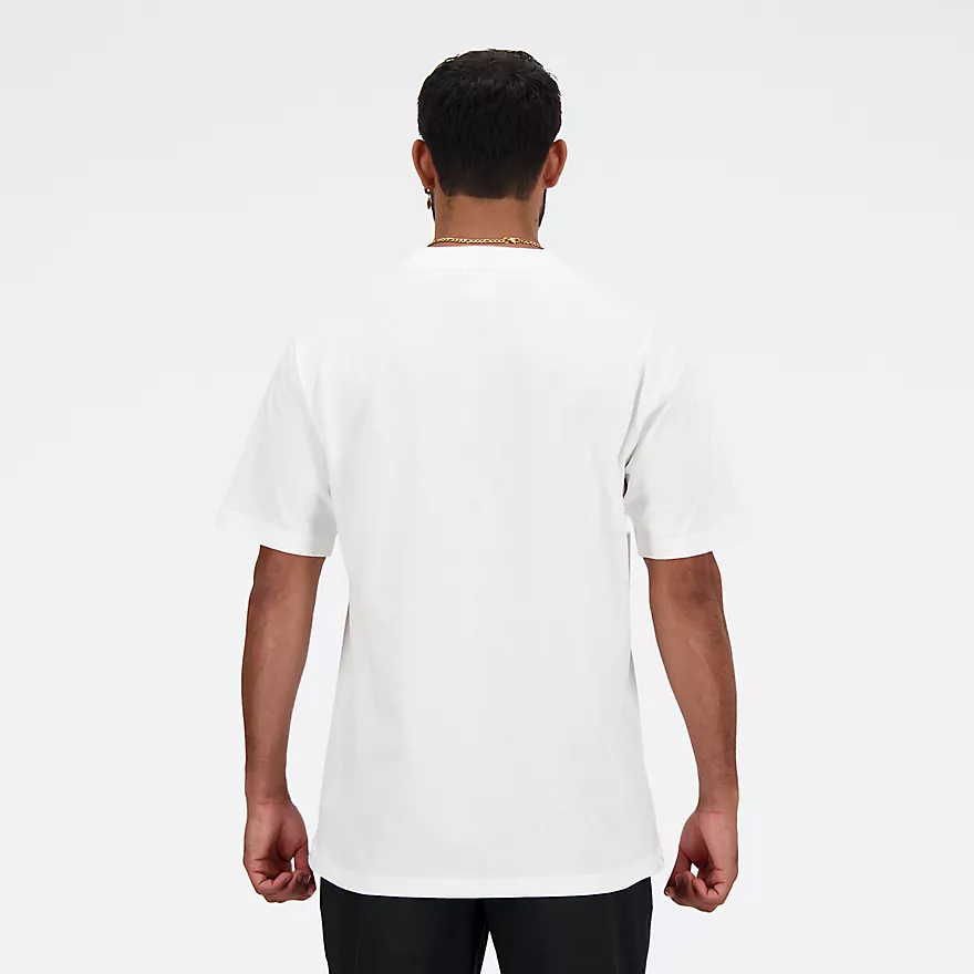 New Balance miesten t-paita Athletics Cotton t-shirt, valkoinen - Image 3