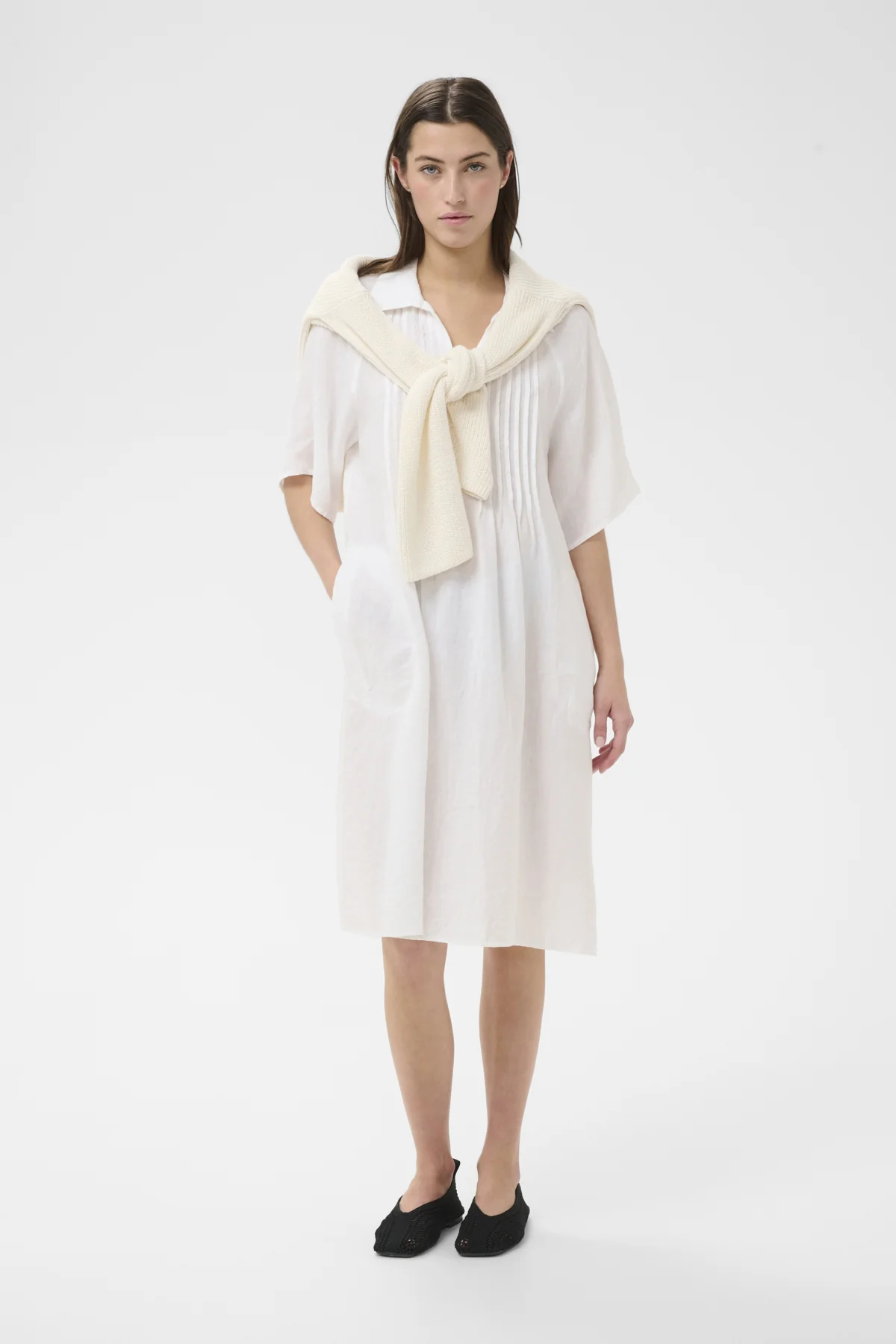 Part Two naisten mekko AylaPW DR, Bright White - Image 3