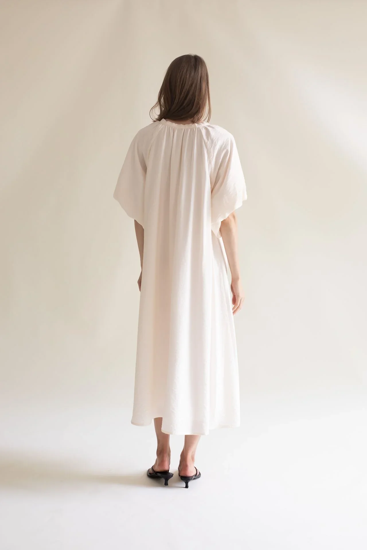 Gauhar mekko Balloon Sleeve Dress, luonnonvalkoinen - Image 2