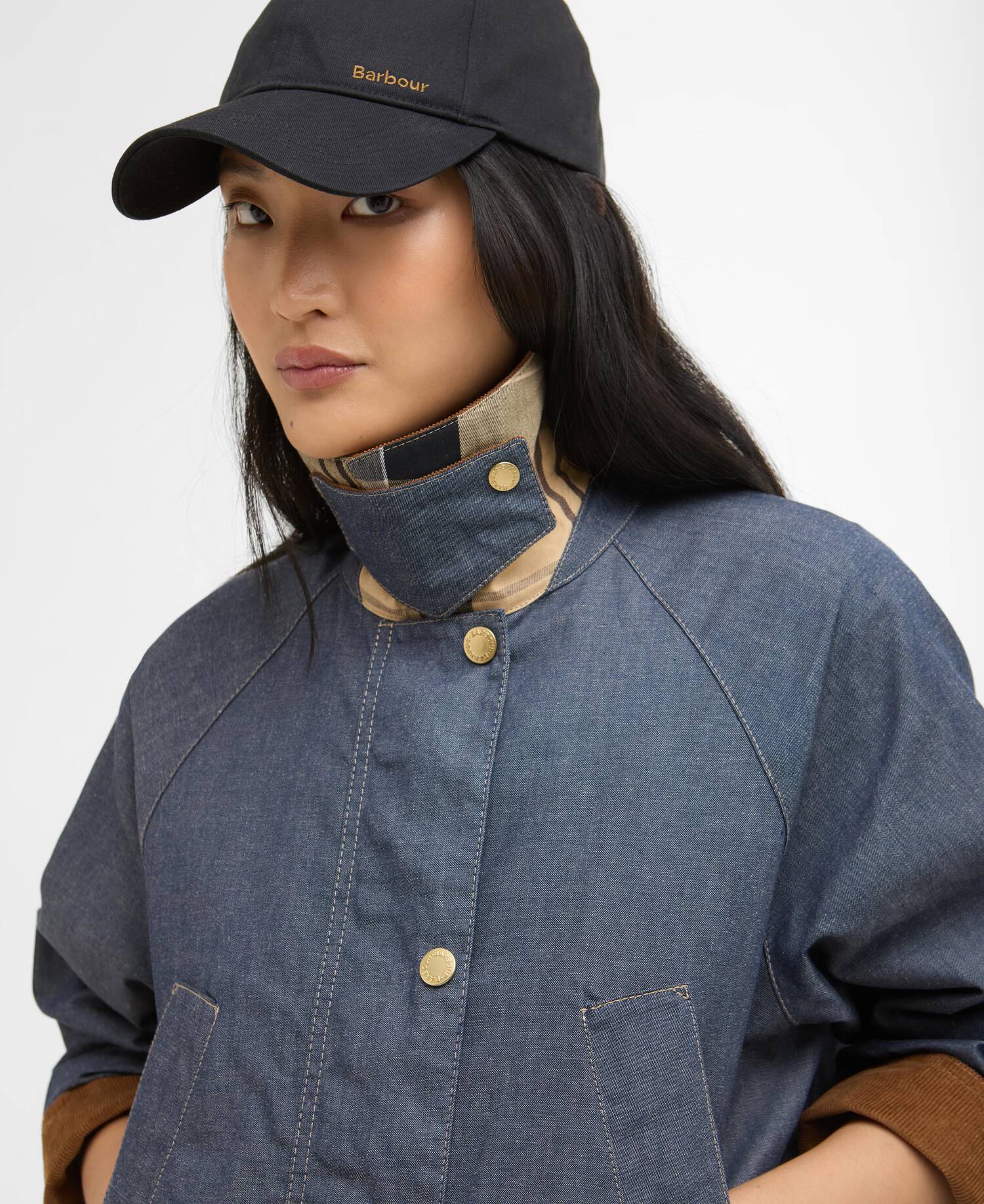 Barbour naisten takki Barbour Asker Casual, sininen indigo - Image 4