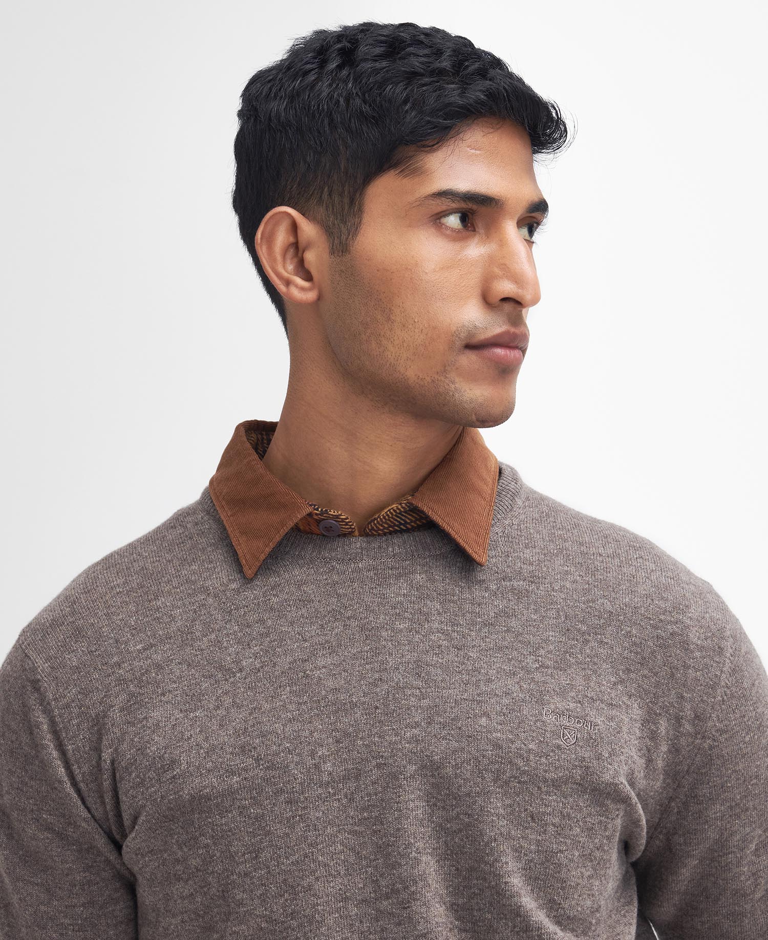 Barbour Essential Lambwool Crew VAALEANRUSKEA - Image 4