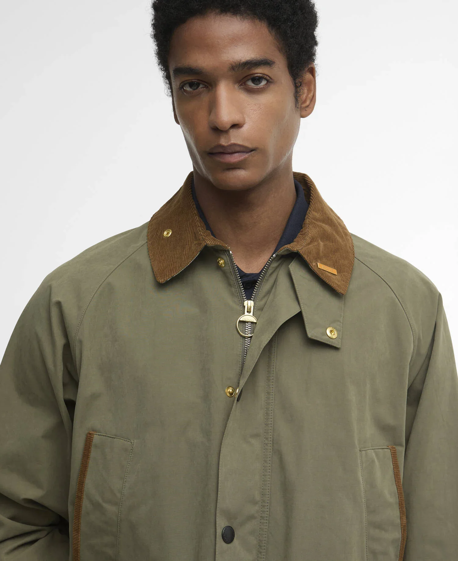 Barbour miesten takki Icons Bedale Jacket, khaki - Image 4