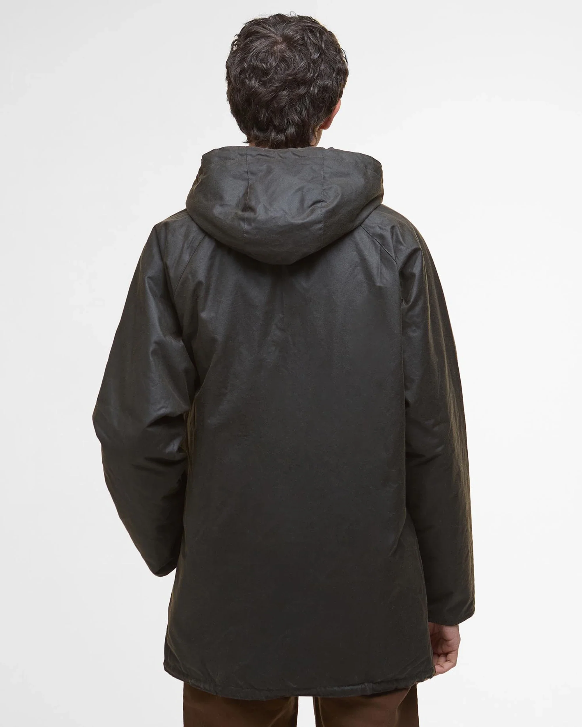 Barbour miesten vahapintainen parkatakki, Barbour Bedale Wax Parka Khaki - Image 2