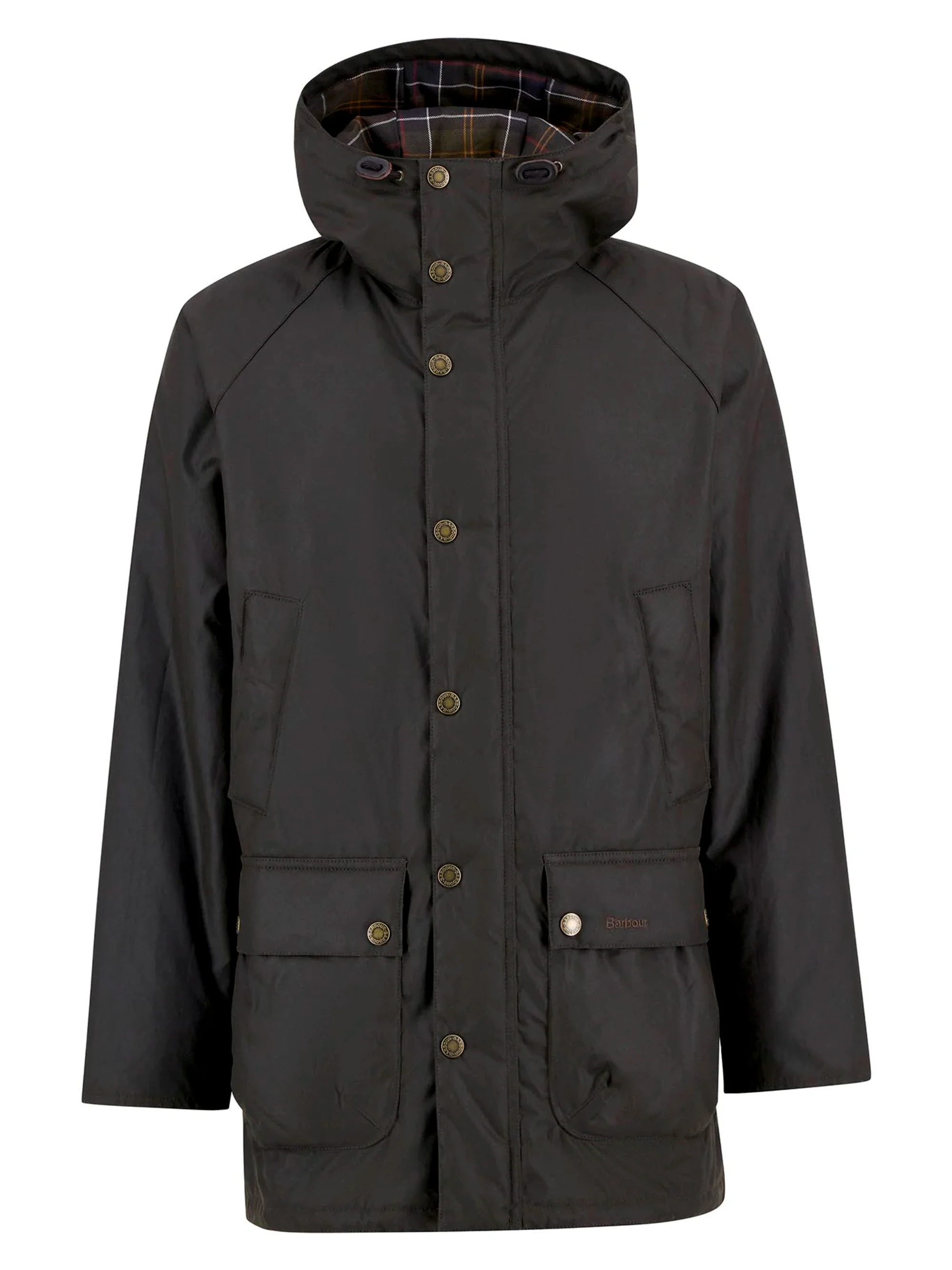 Barbour miesten vahapintainen parkatakki, Barbour Bedale Wax Parka Khaki - Image 3