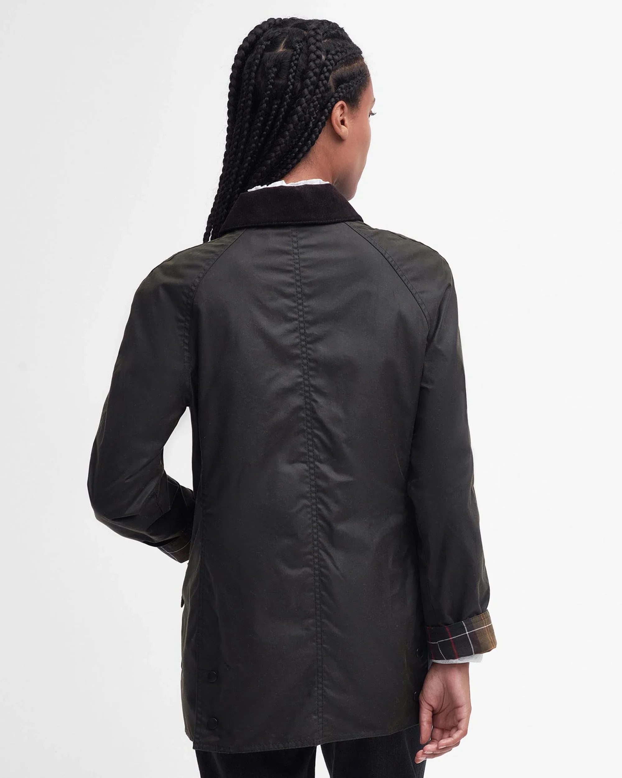 Barbour naisten takki, Barbour Classic Beadnell Wax Jacket Khaki - Image 2
