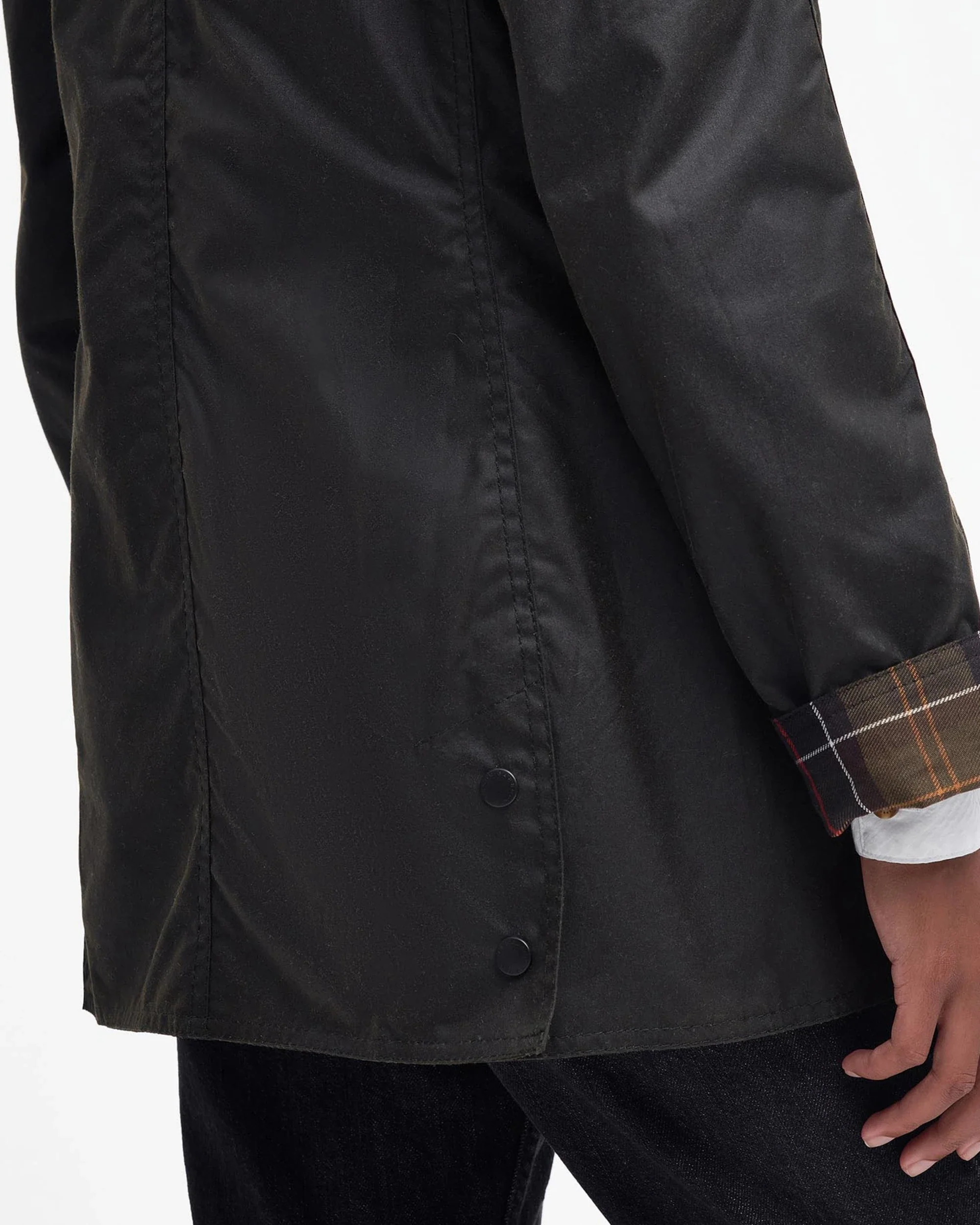 Barbour naisten takki, Barbour Classic Beadnell Wax Jacket Khaki - Image 6