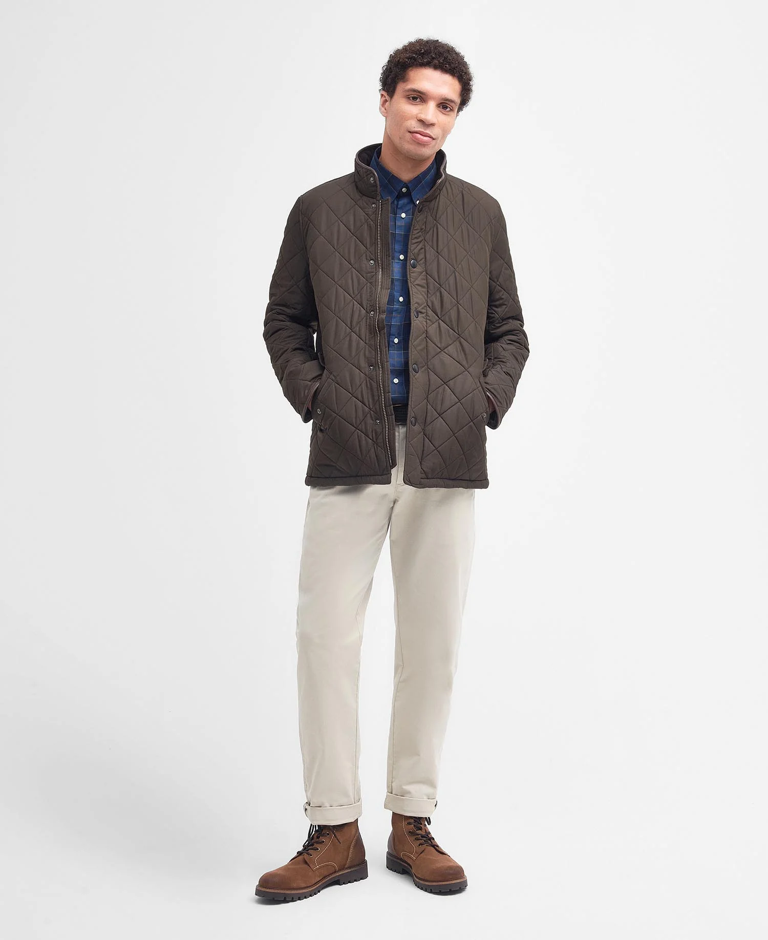 Barbour Powell Quilt KHAKI - Image 3
