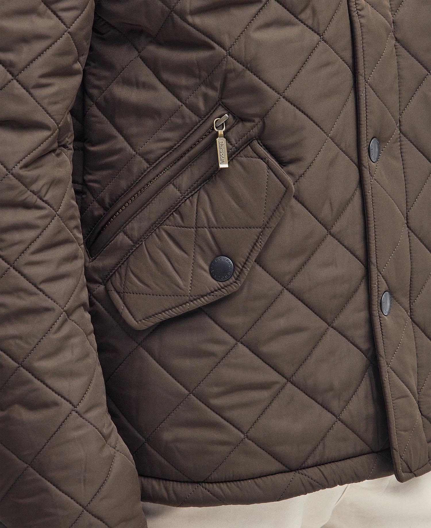 Barbour Powell Quilt KHAKI - Image 6