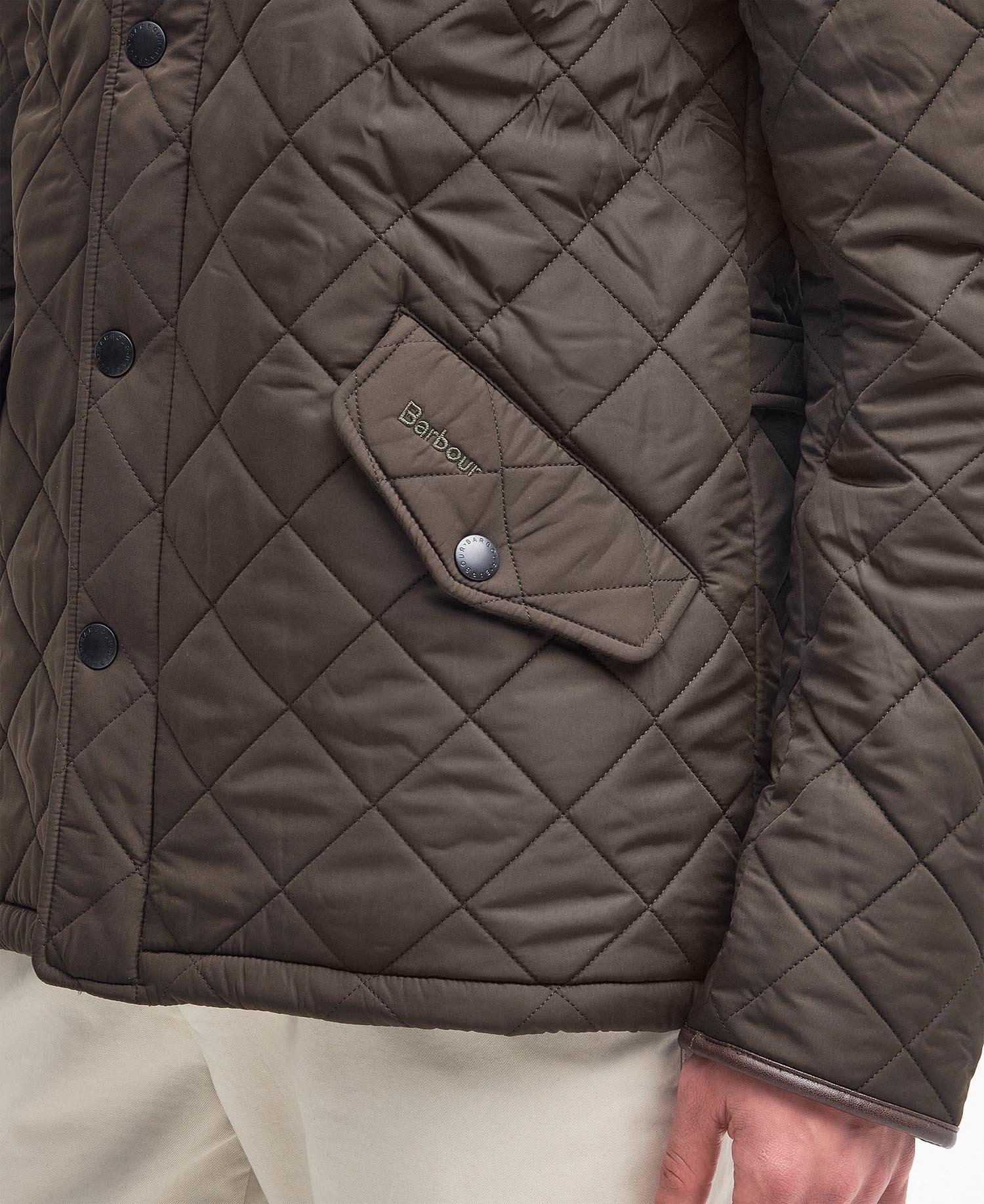 Barbour Powell Quilt KHAKI - Image 7