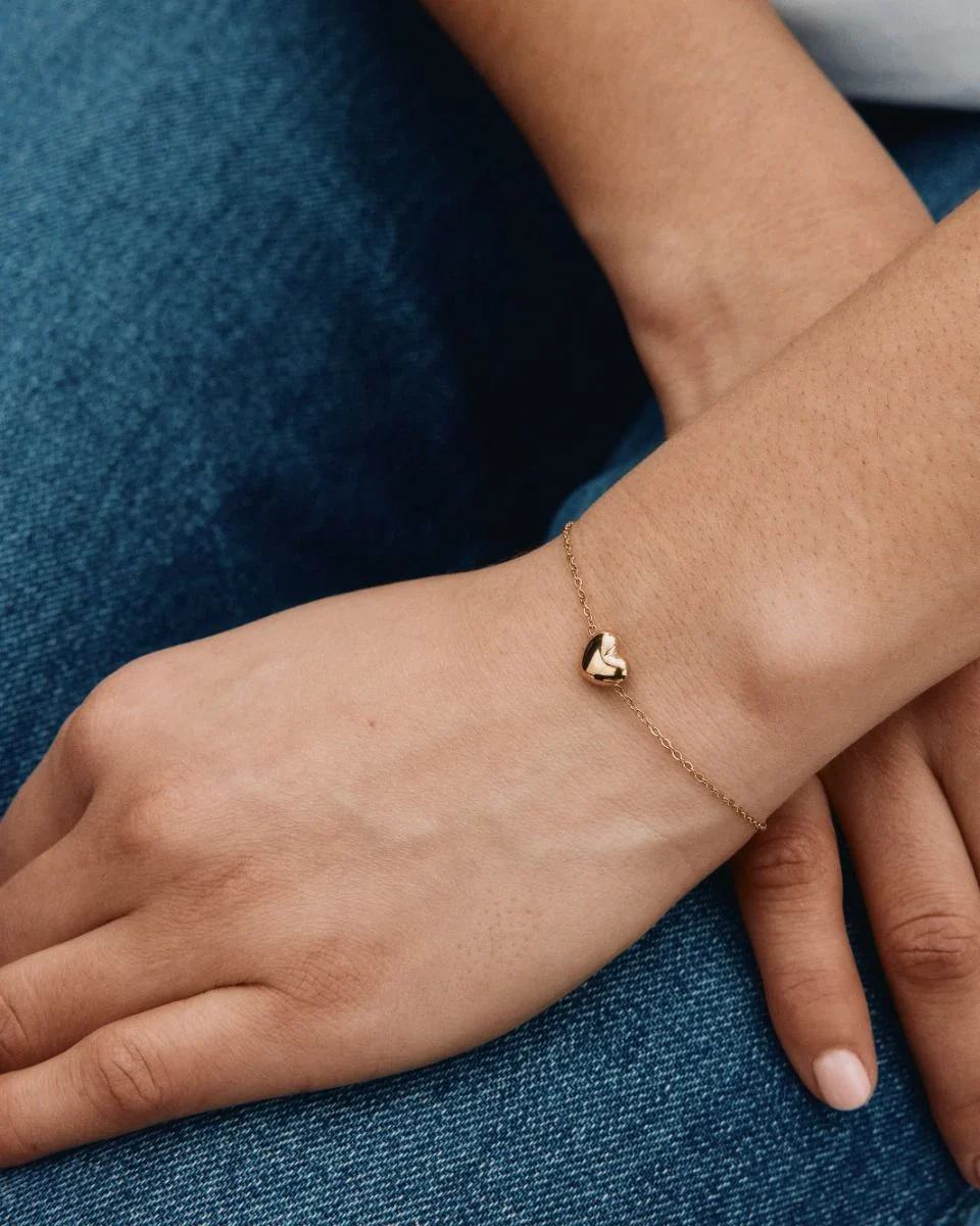 Edblad rannekoru Barley Bracelet Gold, Gold pleated - Image 3