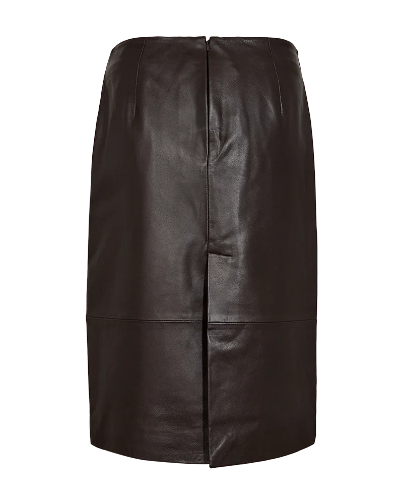 Copenhagen Muse naisten hame BARON SKIRT, tummanruskea - Image 4