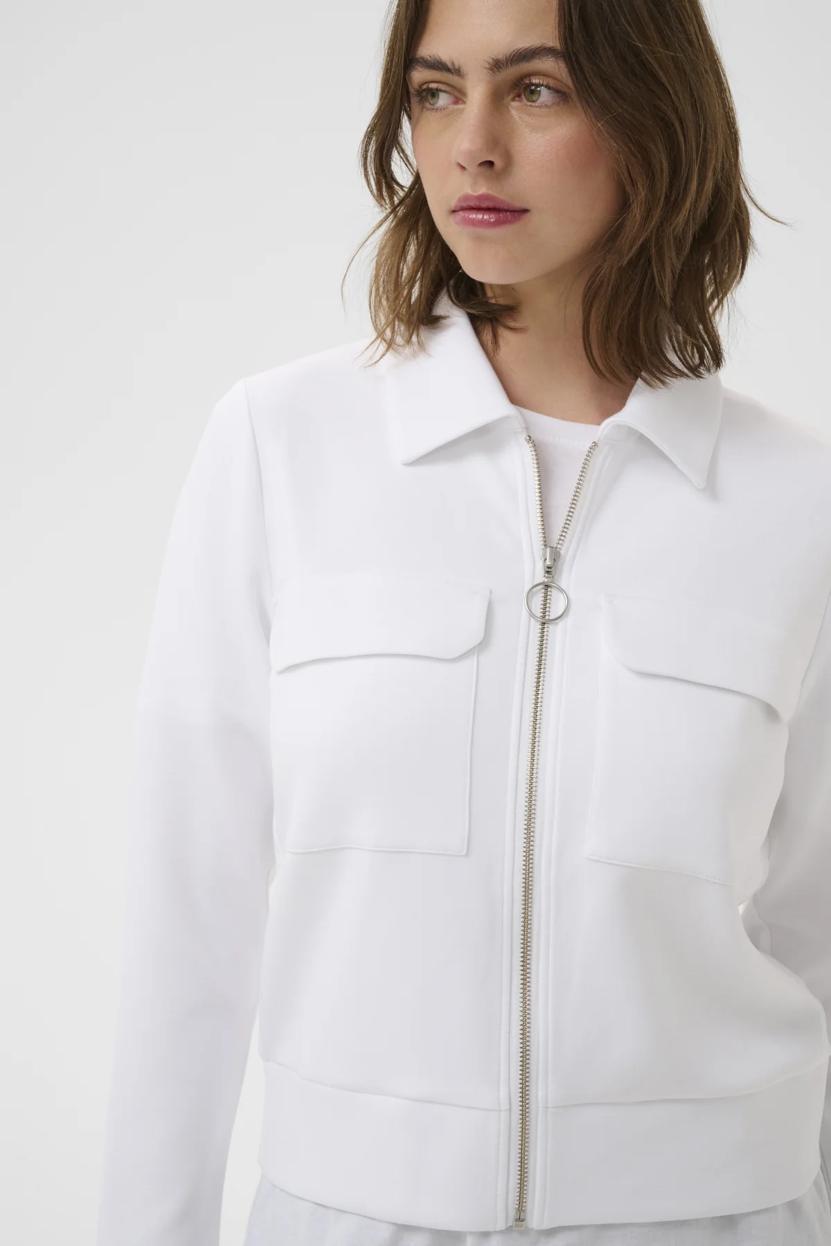 Inwear naisten takki BecaIW Cardigan, Pure White - Image 4