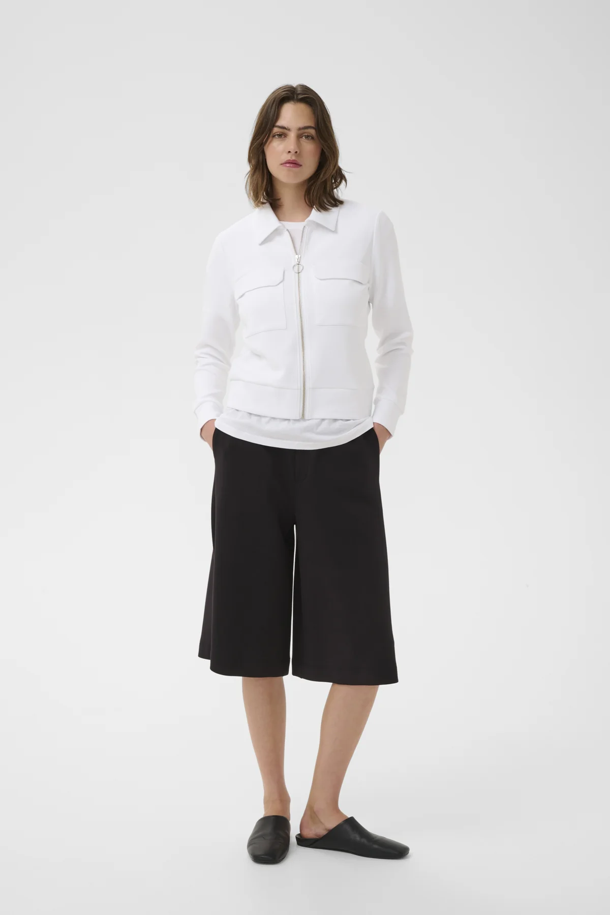 Inwear naisten takki BecaIW Cardigan, Pure White - Image 6