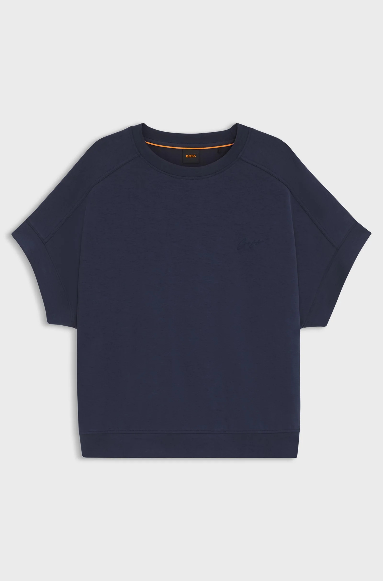 BOSS Orange naisten paita, ENARI JERSEY TOP Tummansininen - Image 4