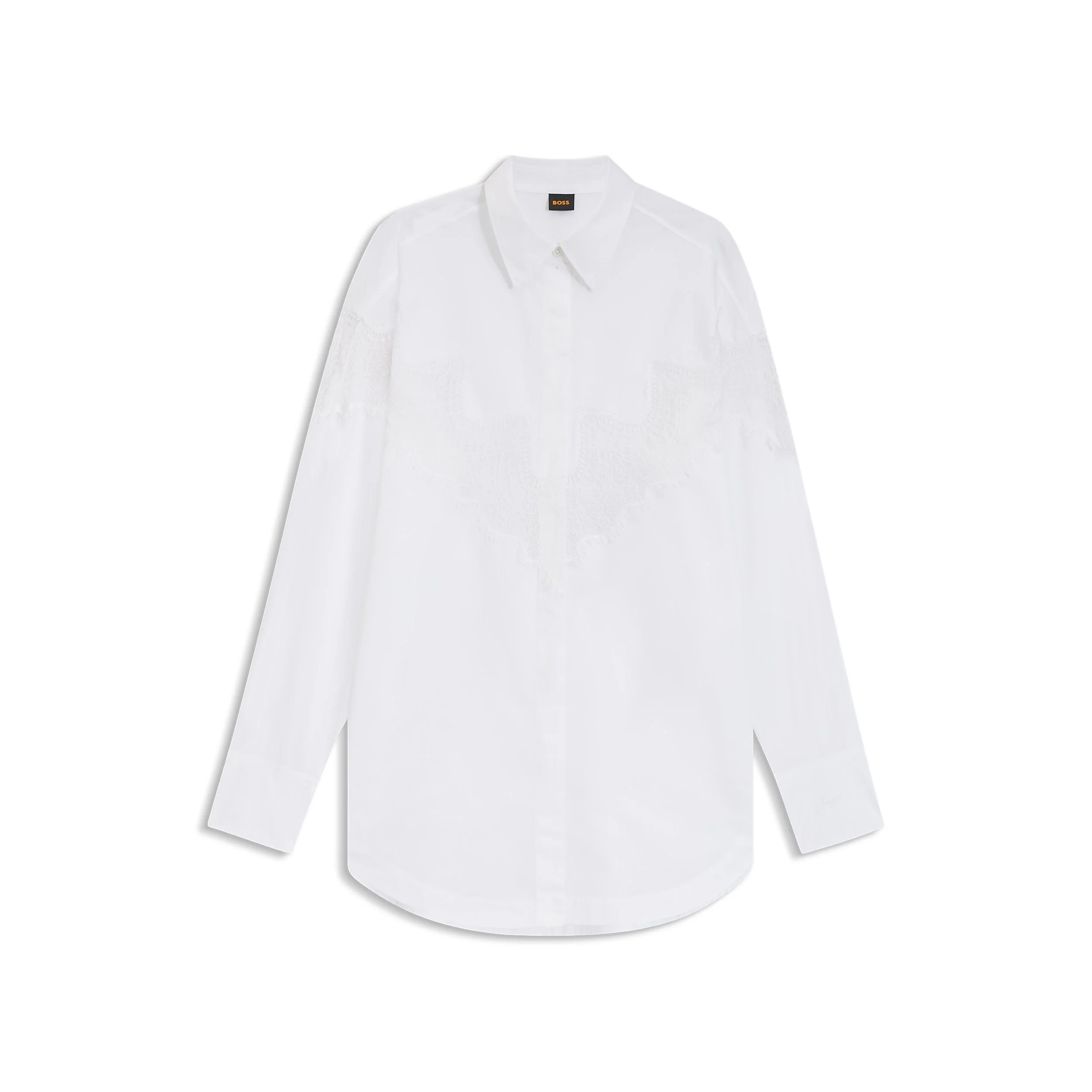 BOSS Orange naisten paitapusero, BOSTUNA BLOUSE Valkoinen