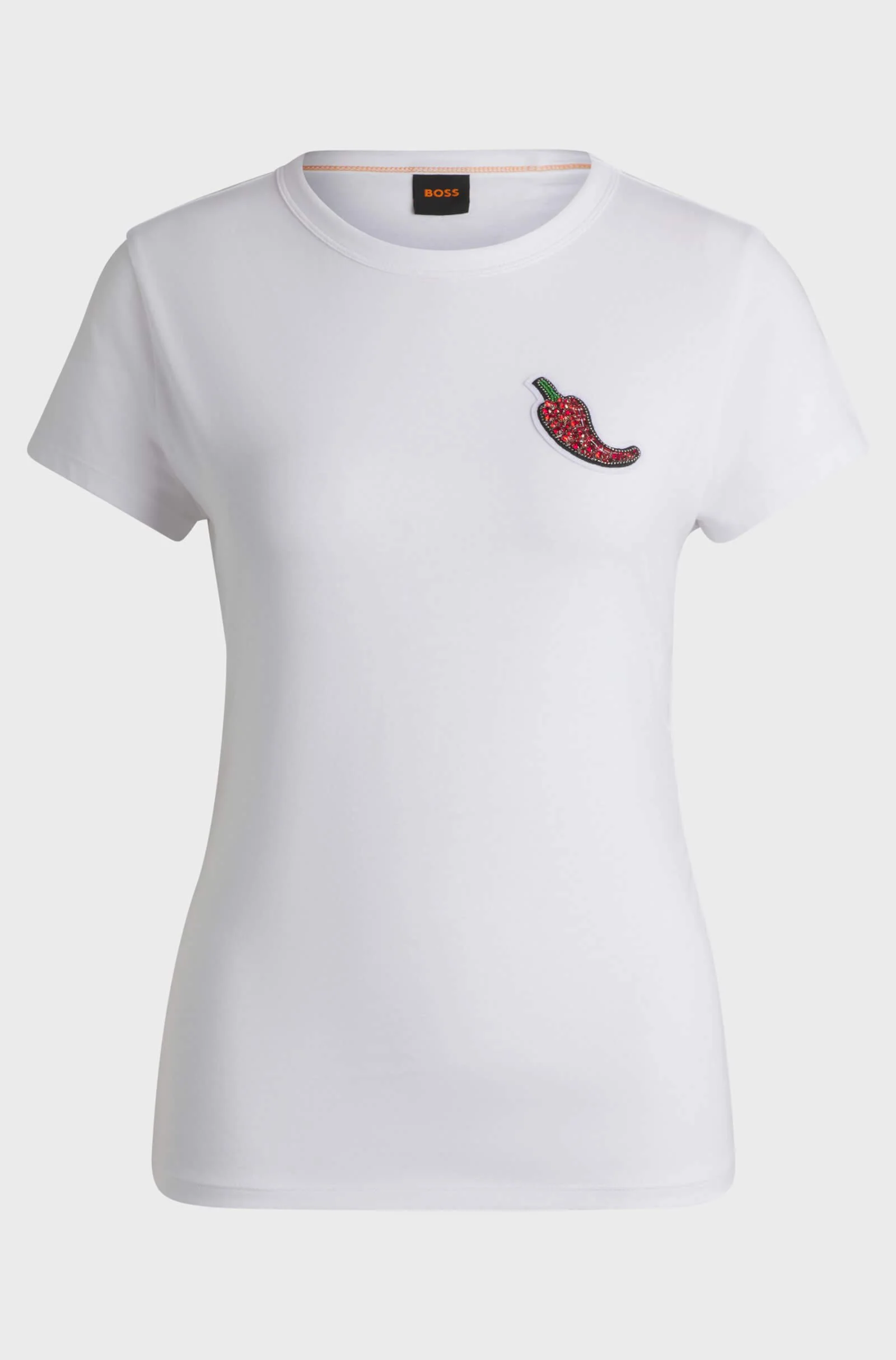 Boss Orange naisten t-paita, ENDORA T-SHIRT Valkoinen - Image 3
