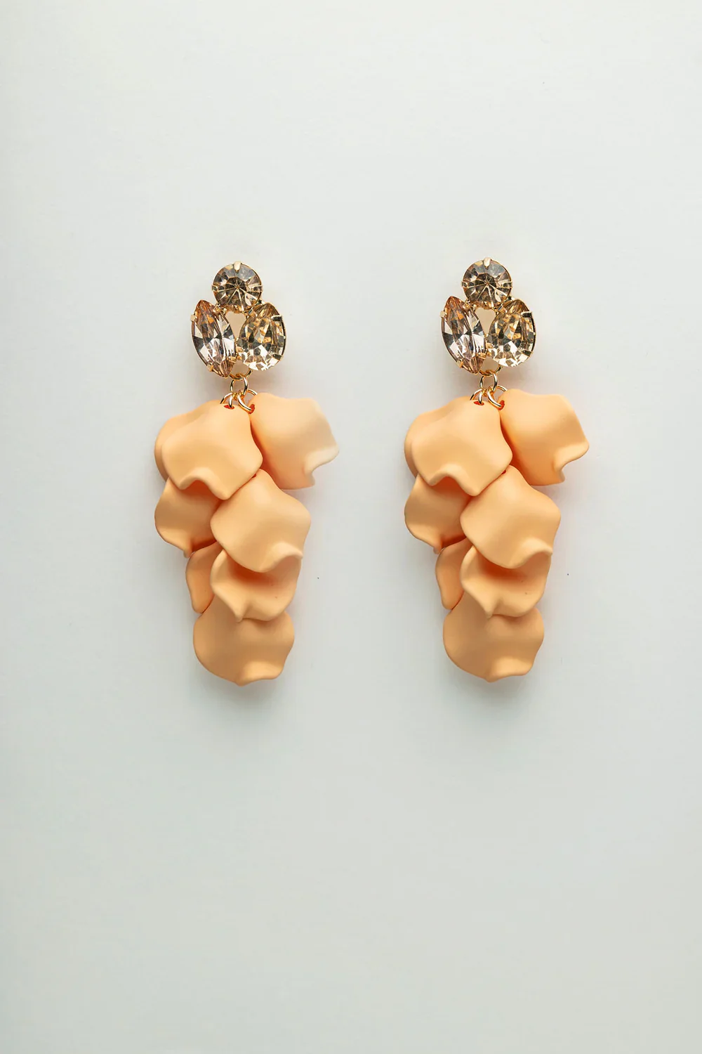Bow 19 korvakorut, LEAF STONE EARRINGS Keltainen