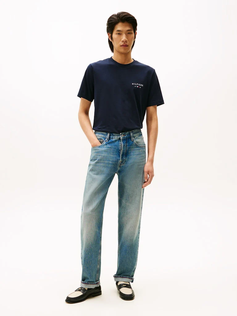 Tommy Hilfiger miesten t-paita Brand Love Small Hilfiger Tee, tummansininen - Image 3