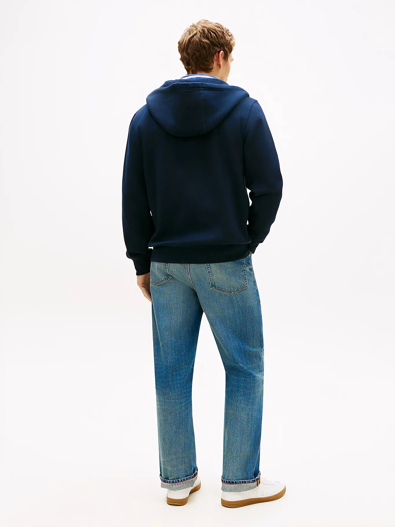 Tommy Hilfiger miesten huppari Brand Love TR Lockup FZ Hoody, tummansininen - Image 4