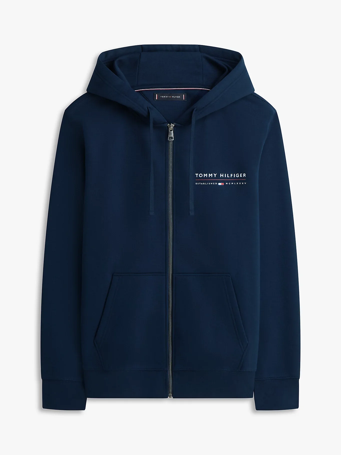 Tommy Hilfiger miesten huppari Brand Love TR Lockup FZ Hoody, tummansininen - Image 5