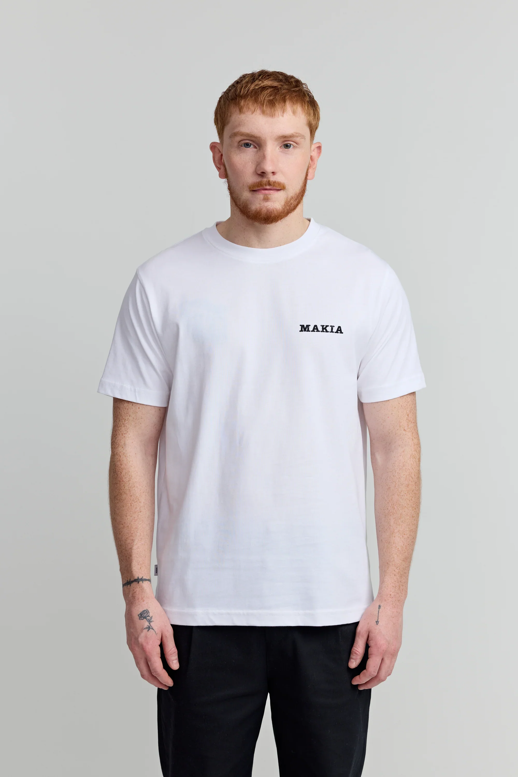 Makia miesten t-paita Bruun T-shirt, valkoinen - Image 2