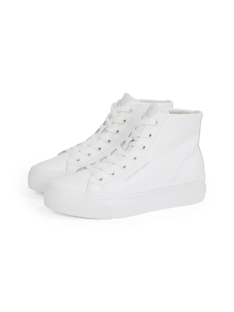 Calvin Klein Accessories naisten kengät Vulc Flatform Mid MG LTH, valkoinen - Image 3