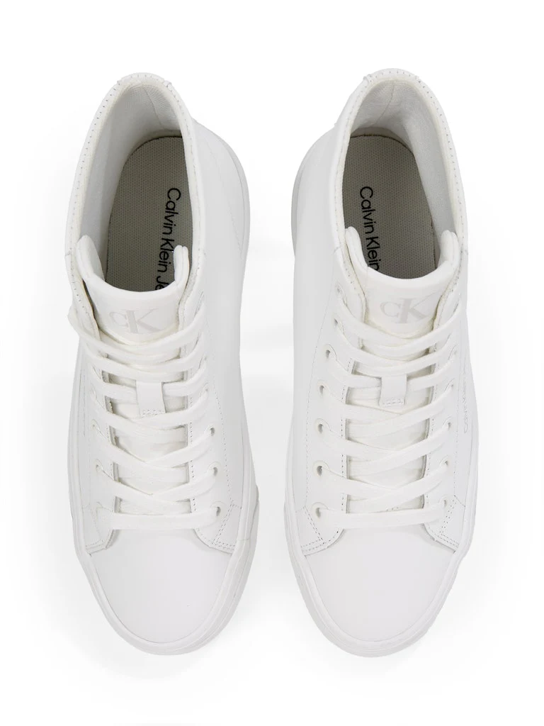 Calvin Klein Accessories naisten kengät Vulc Flatform Mid MG LTH, valkoinen - Image 5
