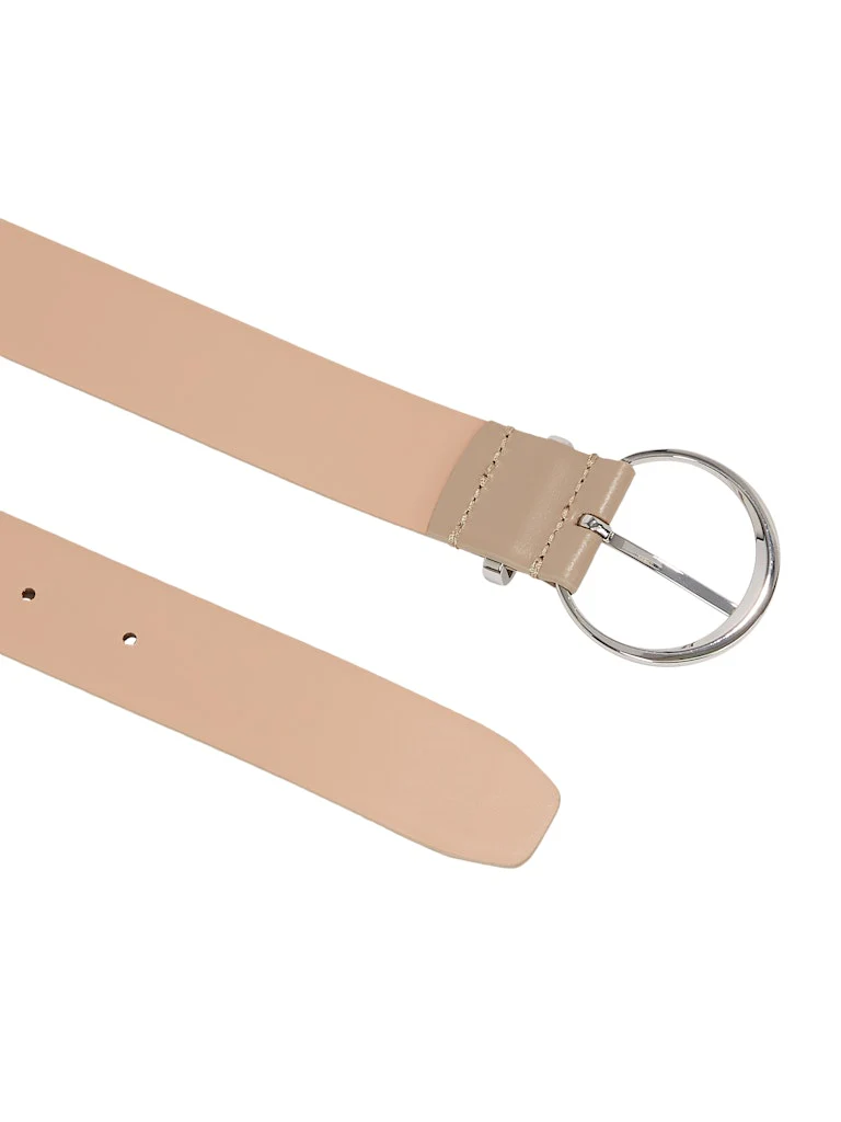 Calvin Klein Accessories Naisten Vyö, MUST RND BUCKLE BELT 3.0 Vaalea Beige - Image 2