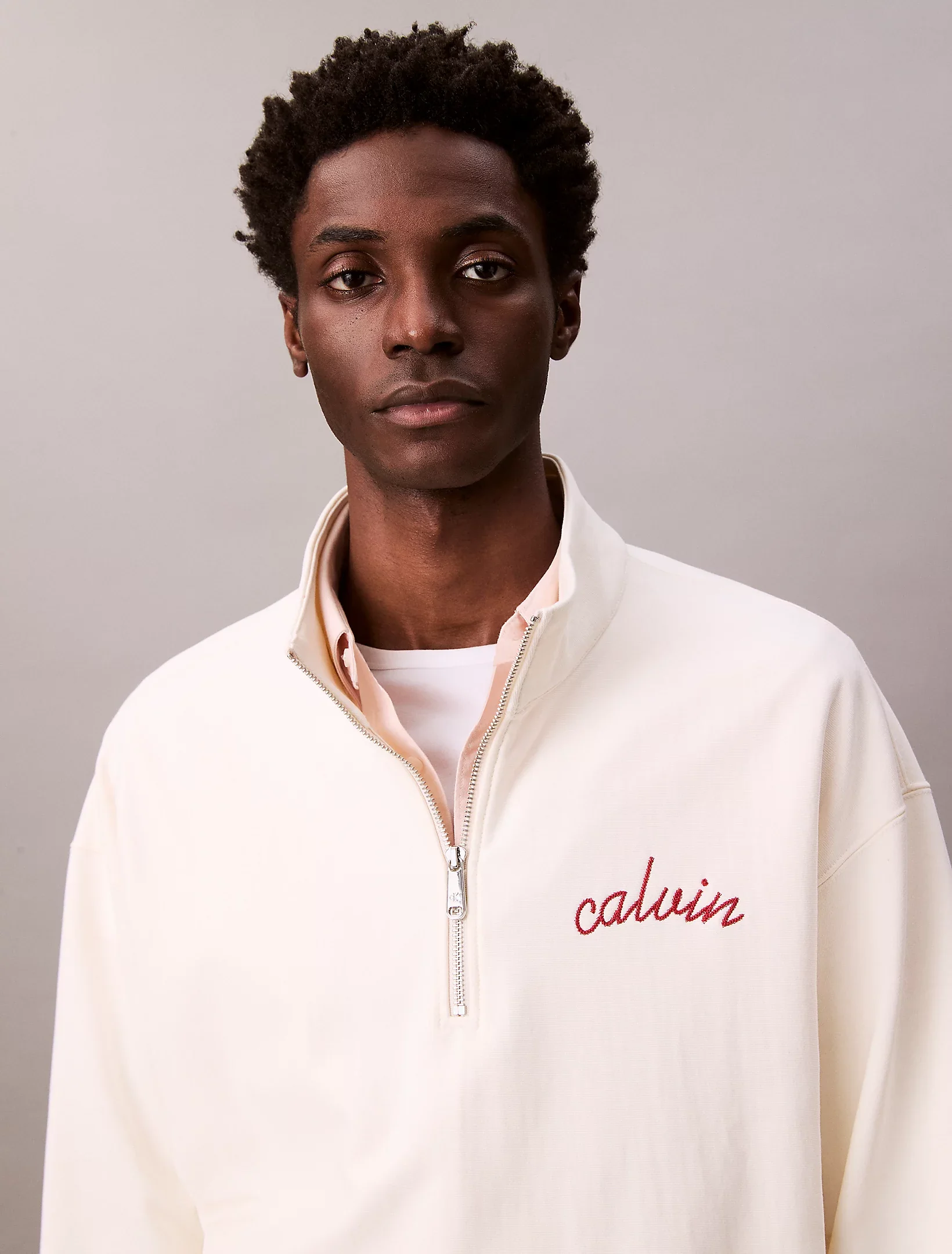 Calvin Klein Jeans miesten college, PRMM TRRY CHN STCHH Valkoinen - Image 3