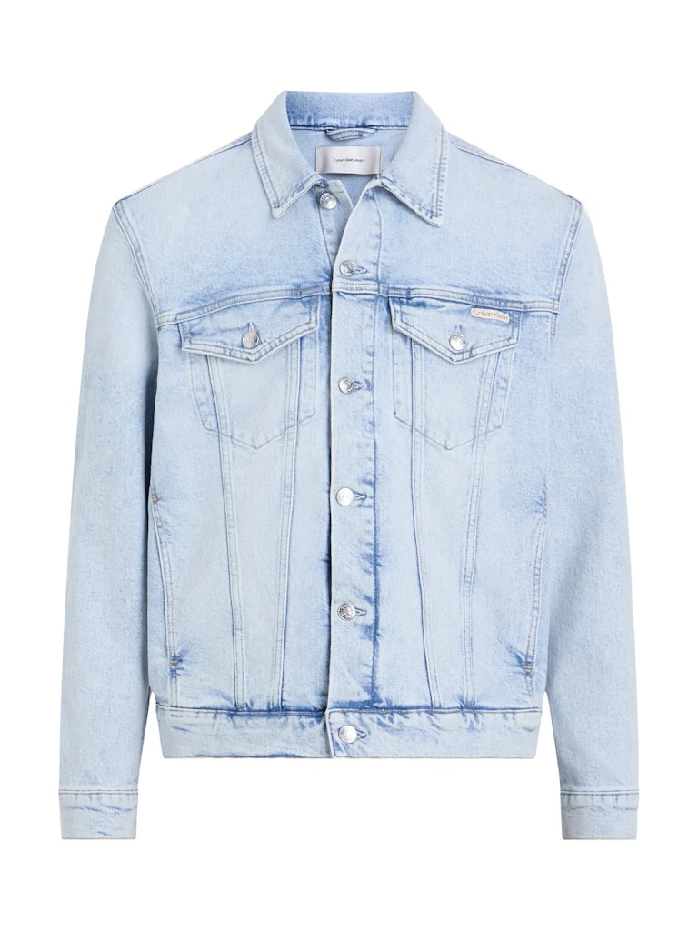 Calvin Klein Jeans miesten farkkutakki, SLIM DENIM JACKET LIGHT BLUE Indigo - Image 4