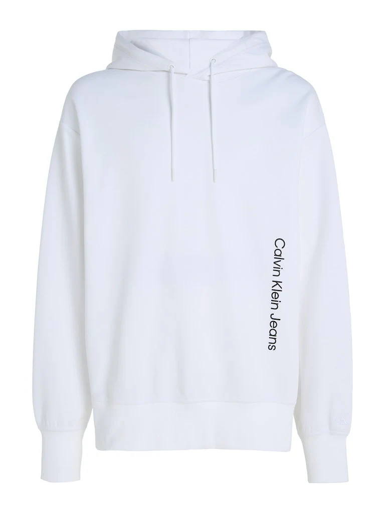 Calvin Klein Jeans Miesten Huppari, DIFFUSED GRAPHIC HOODIE Valkoinen - Image 3
