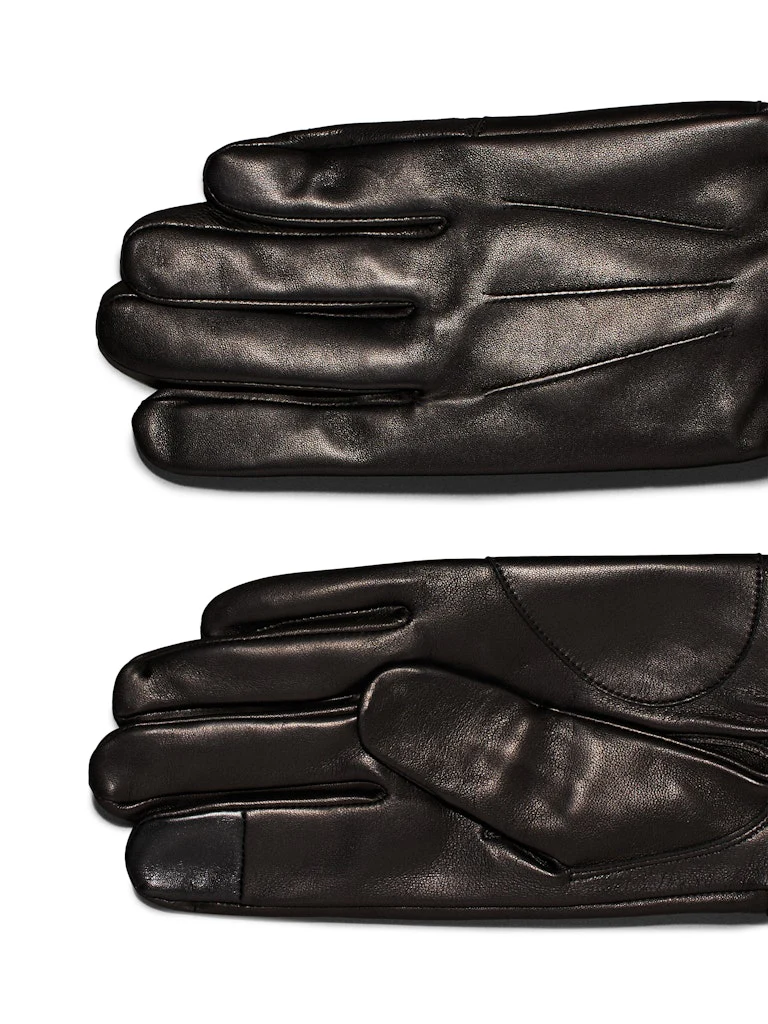 Calvin Klein Jeans Miesten Käsineet, LEATHER RIVET GLOVES Musta - Image 2