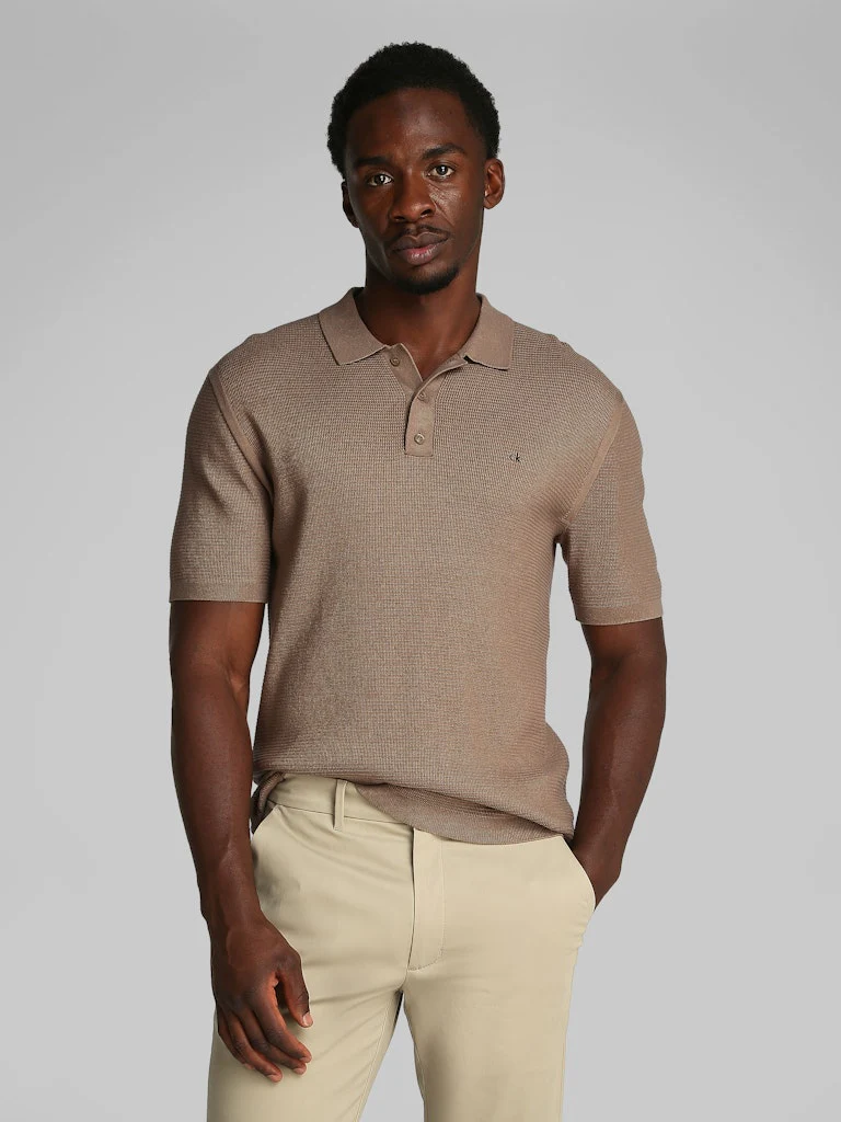 Calvin Klein Jeans miesten pikeepaita Beige