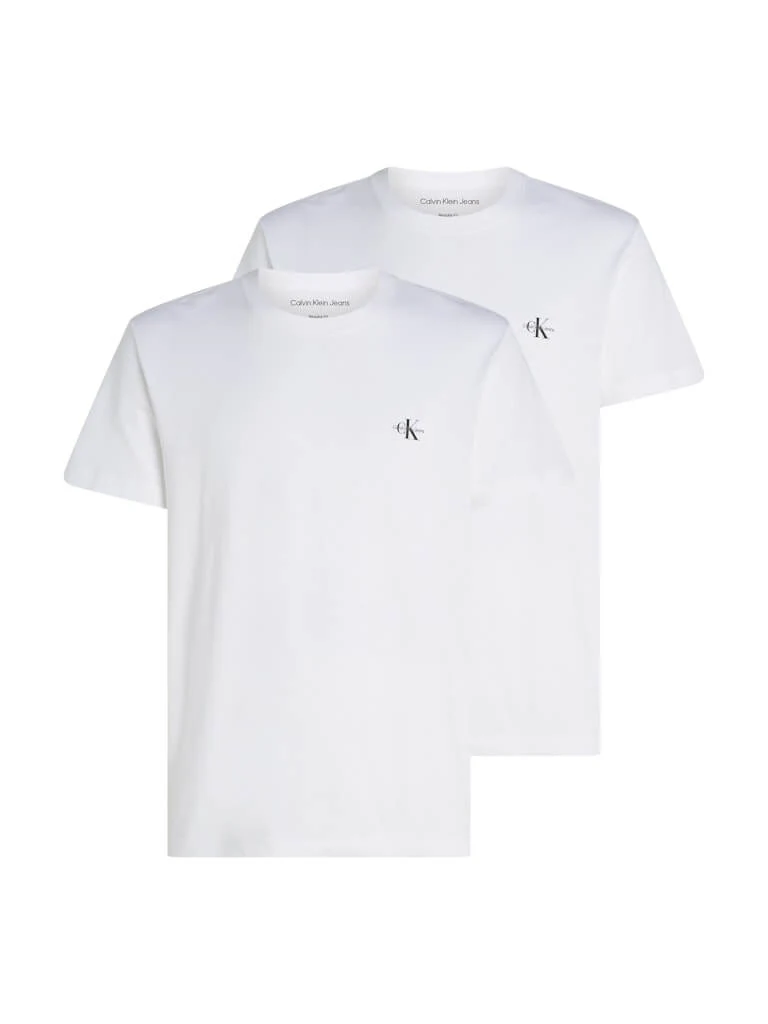 Calvin Klein Jeans Miesten T-paita  MONOGRAM T-SHIRT Valkoinen - Image 3