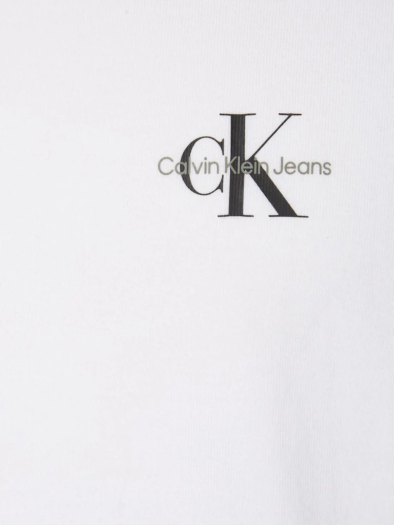 Calvin Klein Jeans Miesten T-paita  MONOGRAM T-SHIRT Valkoinen - Image 5