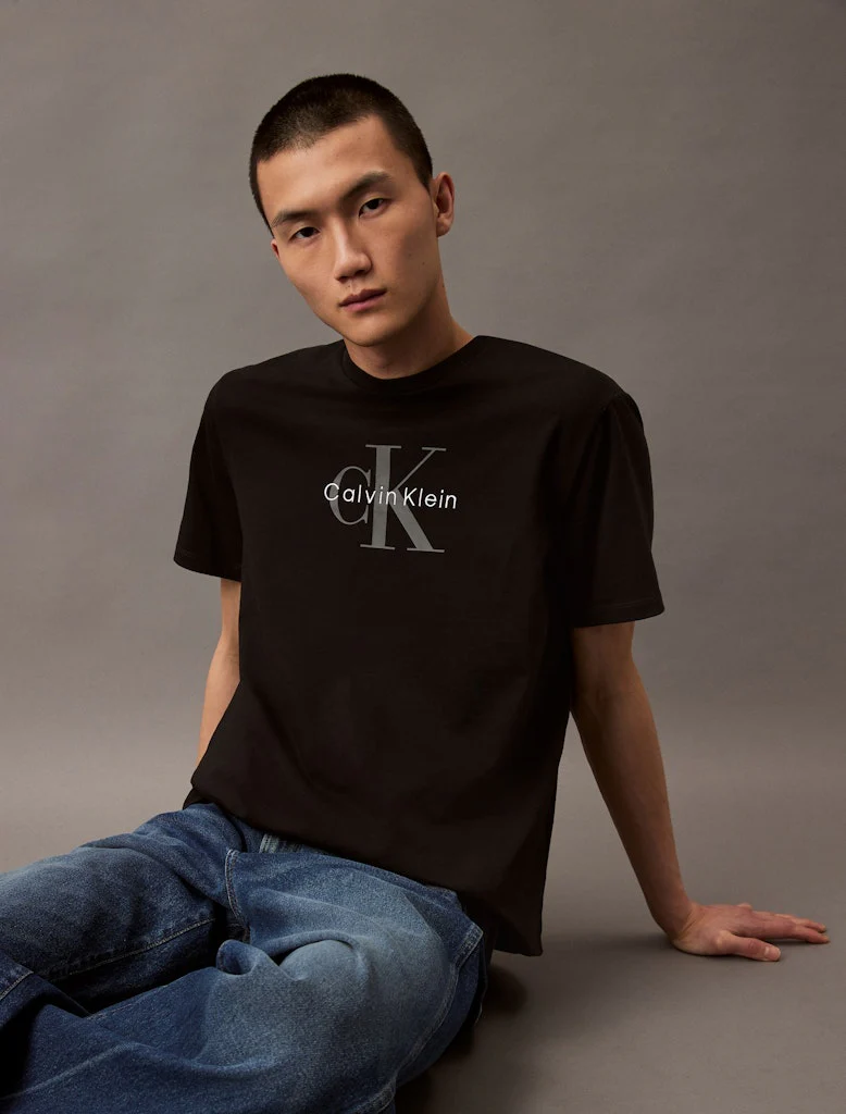 Calvin Klein Jeans miesten t-paita, SS HERO MONOLOGO TE Musta - Image 3