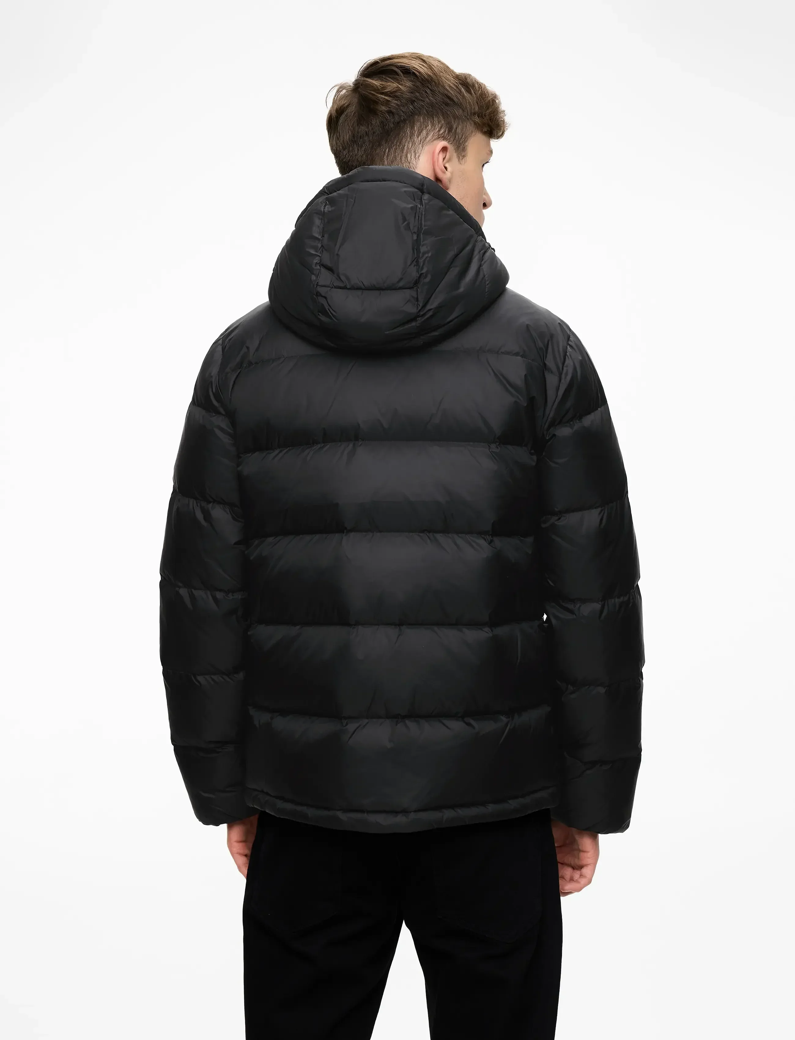 Calvin Klein Jeans miesten untuvatakki, K LS NYLON ZIPOFF HOOD DOWN PUFFERJACKET Musta - Image 2