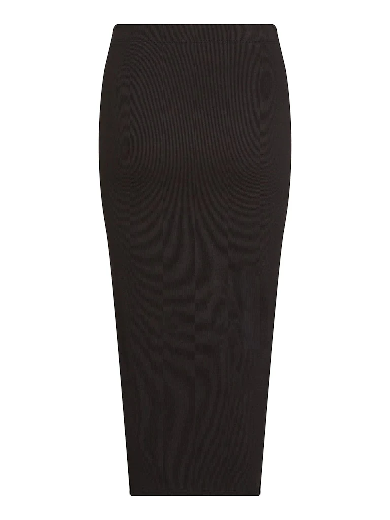 Calvin Klein Jeans naisten hame, WOVEN LABEL RIB SKIRT Musta - Image 6