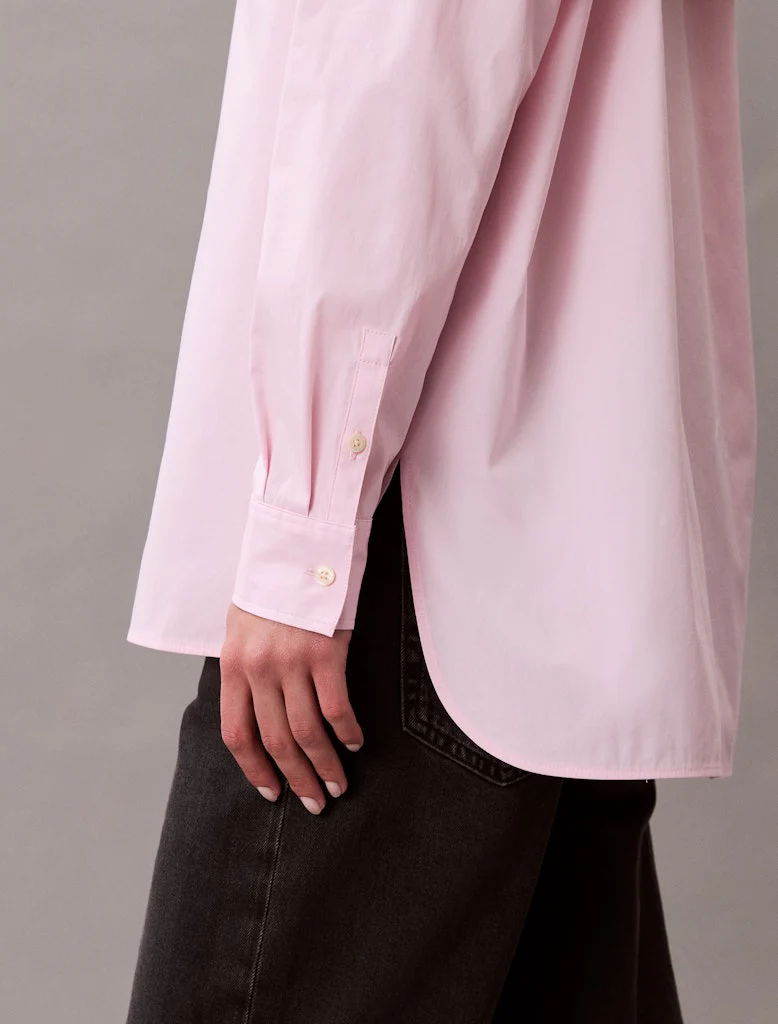 Calvin Klein Jeans naisten paitapusero, POPLIN RELAXED SHIRT Vaaleanpunainen - Image 5