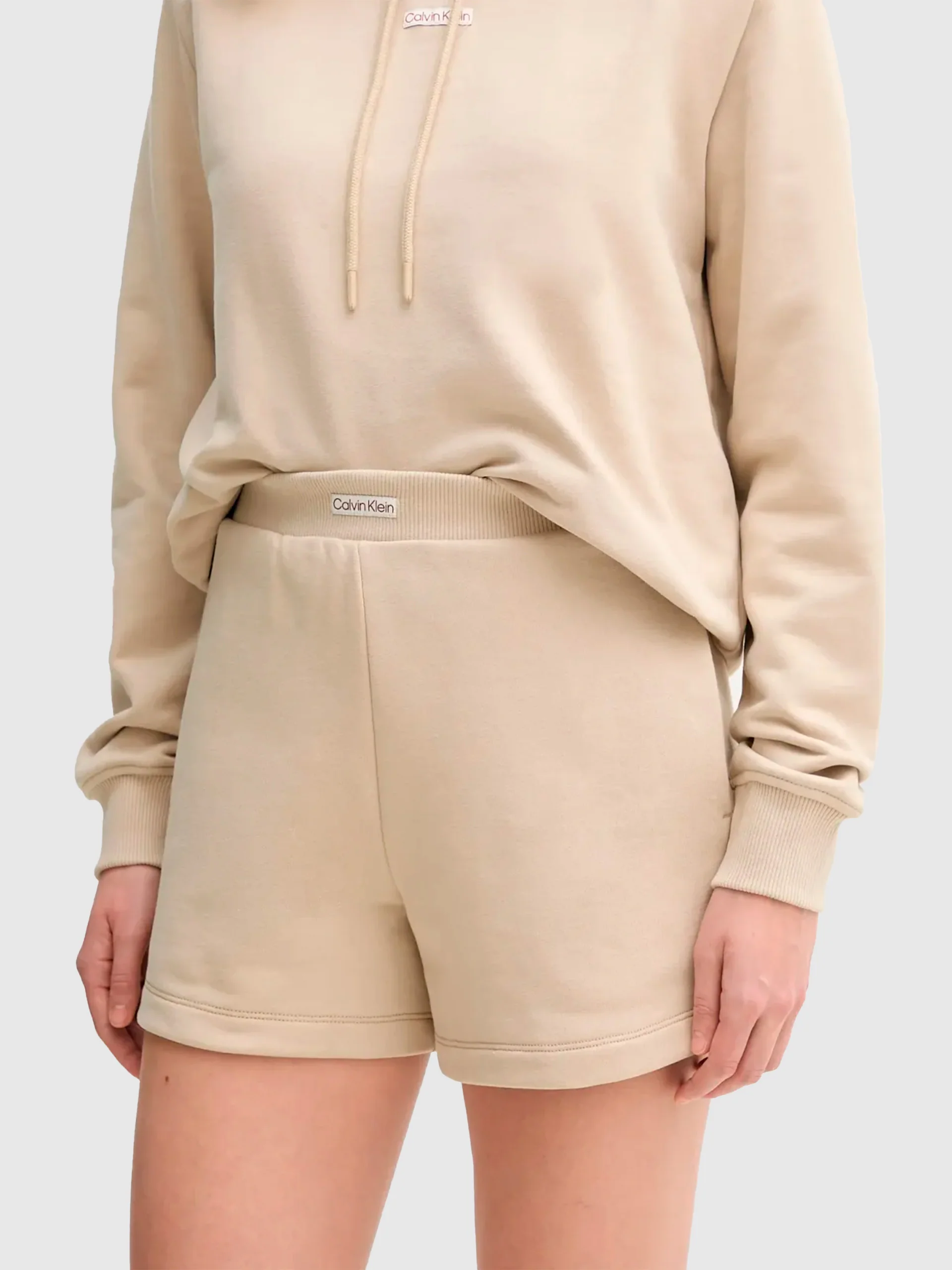 Calvin Klein Jeans naisten shortsit, PLACED INSTITUTIONAL SHORT Vaalea Beige - Image 2