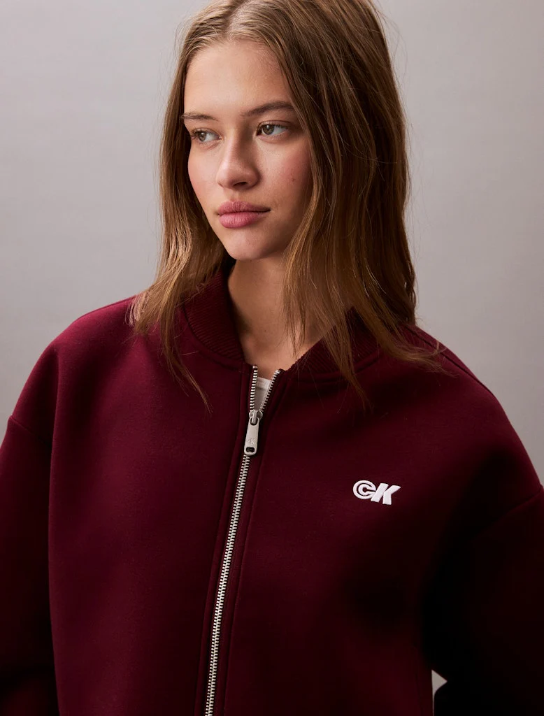 Calvin Klein Jeans naisten takki, K-OVRSZD SCB ZP BMB Viininpunainen - Image 4
